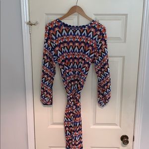 Zara Abstract Wrap Dress